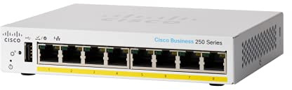 Cisco Business Smart Switch CBS250-8PP-D | 8 porte GE | PoE parziale | Desktop | Garanzia hardware limitata a vita (CBS250-8PP-D-EU)