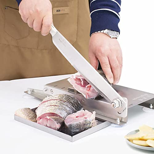 Fleischschneidemaschine Manuelle Rippen Fleischhacker Knochen für Fisch Hühnchen Rindfleisch Gefrorenes Fleisch Gemüse Feinkost-Schneidemaschine Schneidemaschine Heimische und gewerbliche Verwendung