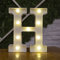 BESCH Letra Luminosas mayúscula Decorativas de Plástico 22cm (H) para decoración del hogar con Luces LED de color Blanco