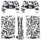 BelugaDesign PS5 Skulls Skin | Gothic Halloween Christmas Nightmare Vinyl Cover Wrap Sticker Full Set Console Controller | Compatible with Sony PlayStation 5 (PS5 Regular Disc, White Black)