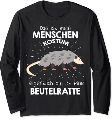 Mein Menschenscheschen Costume Bin ich ein Bag [German Language] Long Sleeve T-Shirt