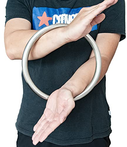 Tongcamo Wing Chun Ring Stainless Steel Kung Fu Rings Strength Martial Arts Training Equipment