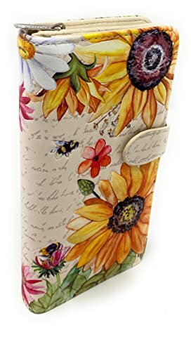 Shag Wear Sunflower Große Damen Geldbörse Beige, beige, Large, Modern