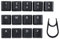 Texture Tactility Backlit 13 keycaps Replacement for GL Tactile Switch Logit G813/G815/G913/G915 TKL RGB Mechanical Gaming Keyboard (Black 13keys)
