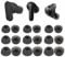 IiEXCEL 9 Pairs Ear Tips Compatible with JBL Tune 230NC TWS in-Ear Headphones, S/M/L 3 Size Silicone Eartips Earbuds Ear Buds Gel Wings Skin Accessories Compatible with Soundcore Life Series - Gray