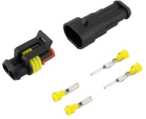 10 x KFZ Kabel Steckverbinder 2-polig/Schnellverbinder; IP67 wasserdicht; für Auto Motorrad Boot