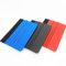 LAMXD 3Pcs Plastic Squeegee with Felt Edge, Decal Applicator Wallpaper Smoothing Tool Car Vinyl Wrap Scraper Craft Mini Squeegee Blue