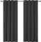 Ystyle Rideau Occultant 100% Effet Lin, Rideau Thermique Isolant Anti Froid Et Chaleur 2 Pièces, 140×240 Rideau Phonique Anti Bruit, Rideaux Moderne Chambre Maison Salon À Oeillets, Noir
