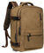 KAUKKO Canvas 40L Reiserucksack, Freundlich Handgepäck Rucksack Travel Backpack für 15,6 Zoll Laptop, Flug Genehmigt Bordgepäck Wasserabweisend Kabinenrucksack für Travel Weekender Trip, FH11-Braun