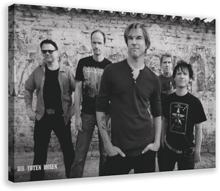 MExmeb Leinwandposter Die Toten Hosen Wandkunst, Dekordruck, Bild Gemälde für Wohnzimmer, Schlafzimmer, Dekoration, Rahmen-Stil, 60 x 90 cm