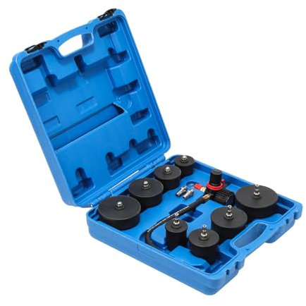 GEARMONSTER 9tlg Turbolader Ladeluft System Adapter Satz Ladeluftkühler Abdrücksatz Tester Prüfwerkzeuge für Ladeluftschläuche, Abgasturbolader und Kompressorsysteme
