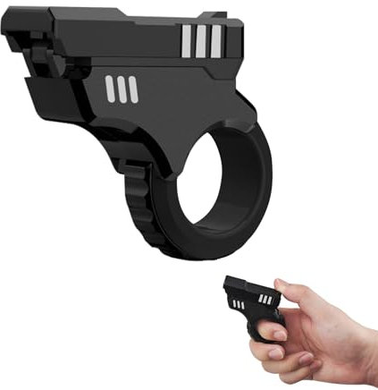 Fidget Slider Gun Toy - 3D Printed Zoom Gun Fidget Toy, Stress Relief Toys, Adult Fidget Gadgets, Fidget & Finger Toys, Portable Fun Anxiety Pressure Relieving Toy for Autism Adults Kids (Silver)