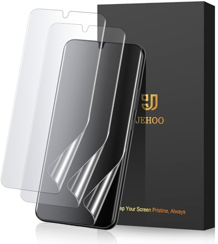 JEHOO 3 pièces pour Samsung Galaxy S23 Plus Mat Film protection, Matte Anti-Reflet et Anti-Traces de Doigts Couverture Complète Flexible TPU Film, Compatible ID d'Empreinte Digitale, Sans Bulles