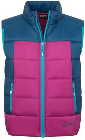 Trollkids Kids Hardanger Vest 164, madeira blue