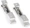 2X/4X Trailer Number Plate Clips/Holder Spring Loaded Stainless Steel PAIR TR112,Silver