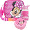 Get Trend Disney Minnie Mouse Bolsa Termica Porta Alimentos con Fiambrera Infantil y Botella de Agua 400ml Set de Almuerzo Infantil 3 Piezas Regalo para Niños (Minnie Mouse)