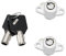 The Lord of the Tools 2pcs Serrures de Bagages Sacoches 2 Clés Ensemble de Serrures de Sacoches Rigides Compatible avec Harley-Davidson Touring Modèles FLH/T 1993-2013