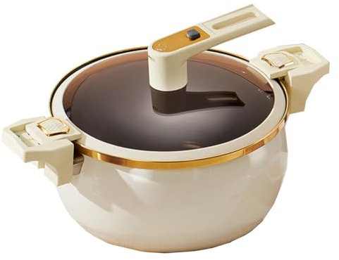 Dutch Oven Pot With Lid, 7l Enameled Cast Iron Coated Dutch Oven, Braiser Pan With Dual Handles Suitable For 5-8 People For Bread Baking, Cooking