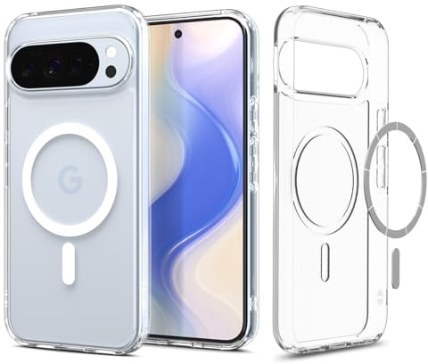 Spigen Ultra Hybrid MagFit für Google Pixel 10 Pro XL -Clear White | Kompatibel mit MagSafe, DuraClear Tech, Anti-Yellowing, Air Cushion Tech, Militär-Grade Schutz, Spigen Signature Serie