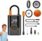 Aircore S1 Smart Portable Tire Inflator, 150 Psi Electric Bike Pump,Cordless Tyre Inflator Rechargeable with Digital Display,Tyre Inflator Air Compressor for Car,Bike,Motorbike,Ball (Wired+Wireless)