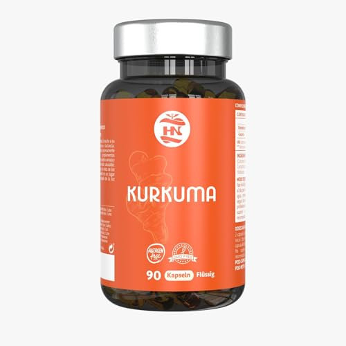 Kurkuma Kapseln hochdosiert – 90 Stück | Micellares Curcumin 575 mg für beste Aufnahme | Flüssige kurkuma kapseln zur Verdauung, gegen Blähbauch – ideal für aktive Tage & langes Stehen