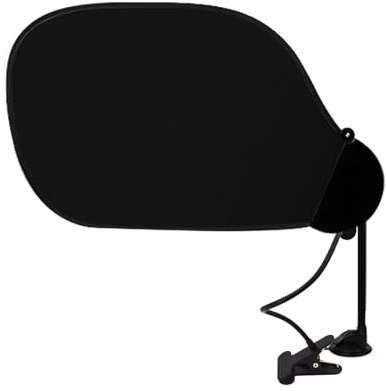 Laptop Sonnenschutz mit Clip und Saugnapf,Auto Fenster Sonnenschutz Flexibel & Faltbar Sonnenblende für Laptop,Für Laptop Autofenster Kinderwagen Sonnenblenden,58x36cm