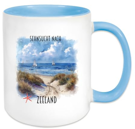 Generisch Urlaubstasse Sehnsucht nach Zeeland, Holland, Niederlande | Geschenk,Zeeland Geschenkidee