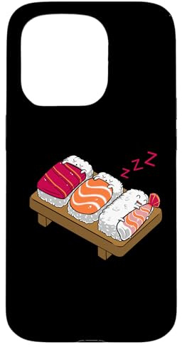 Hülle für iPhone 15 Pro Schlaf - Lustiges Japanisches Sushi