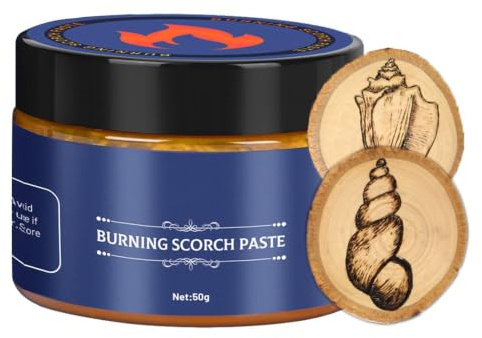 Wooden Burning Paste - 65g Wood Burn Gel, Wood Burn Paste | Scorch WoodBurning PasteFor BurnMarker, Pyrography WoodPaste, Multi Function Woods Burnings Pastes Gel For Artists, Drawing