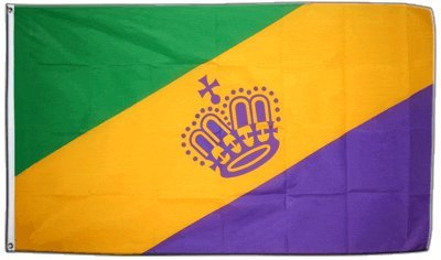Flaggenfritze Fahne/Flagge Mardi Gras + gratis Sticker