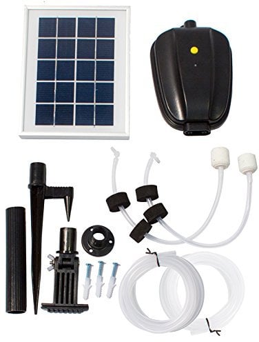 Primrose Solar Powered Oxygenator Pond Aerator 2 Stone with Battery Back Up