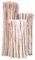 Staketenzaun Kastanie 120 x 500 cm (Lattenabstand 4-5 cm) - Kastanienzaun Natur - Staketen Roll Zaun aus Edelkastanie