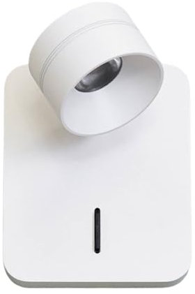 Lucande LED Wandleuchte, Wandlampe Innen Vidda (Modern) in Weiß aus Metall (1 flammig) - Wandstrahler Wandbeleuchtung Schlafzimmer/Wohnzimmer Wohnzimmerleuchte