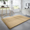 Taracarpet Waschbarer Flauschiger Uni Kurzflor Teppich, Anti-Rutsch, Felloptik, Super Soft Gold 120x170 cm