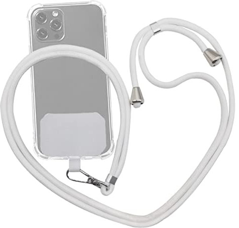 CoverKingz Universal Handykette - Handy Kette zum Umhängen kompatibel mit nahezu Allen Handy Hüllen - Handyband - Smartphone Strap - Weiß