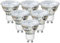 EXTRASTAR GU10 LED Lampenschirm aus Glas Kaltesweiss, 5W Ersetzt 60W Halogenlampen, 425 LM, 6500K Birnen, Abstrahlwinkel 38 Grad, Nicht Dimmbar Reflektorlampe, 6 Stück