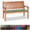 Orumrud Bankauflage Stuhlkissen Bankkissen mit Krawatte Waschbar,150x35x3cm，2 3 4-Sitzer Sitzkissen rutschfeste Auflage für Gartenbank,Küche,Terrasse Innen und Außenbereich，achat grün
