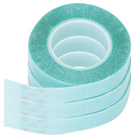 Lace Front Support Tape 3 Rollen, Wasserdichtes Stark Klebendes Perückenband zur Befestigung von Perücken, Beidseitig Klebend, für Haushalt und Friseursalon