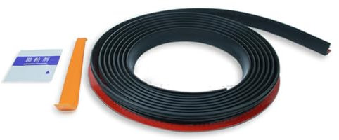 1/2/4 m bande d'étanchéité de fenêtre de voiture remplissage de fenêtre latérale en caoutchouc automatique bandes d'étanchéité en forme de V isolation phonique pour lève-vitre de voiture-2 mètres