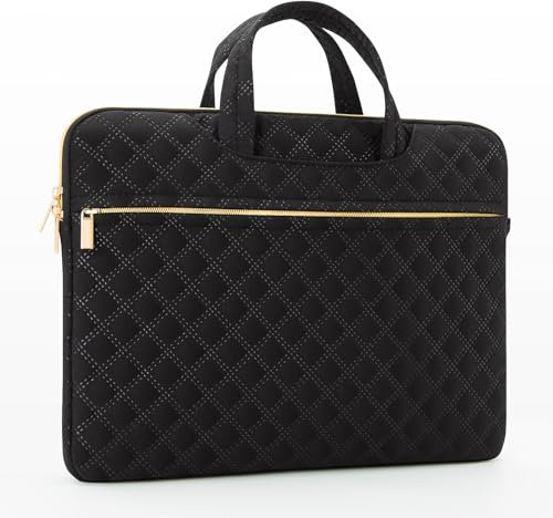 MicaYoung 14-15 Pouces Housse Sacoches pour Ordinateur Portable Pochette Compatible avec MacBook Acer ASUS HP Surface Dell Chromebook, Noir