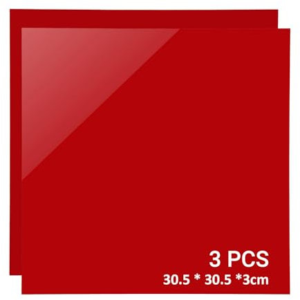 ATOMSTACK Lot de 3 plaques en verre acrylique de 3 mm pour machine à graver laser, plaques acryliques opaques, pour la fabrication de panneaux, les travaux manuels, la découpe laser, la gravure au