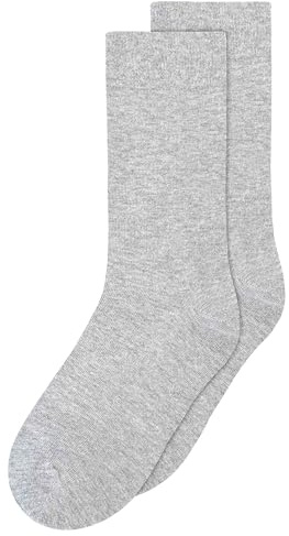 MELAWEAR Socken 2er Pack Basic (DE/NL/SE/PL, Numerisch, 35, 38, Regular, Regular, grau-melange)