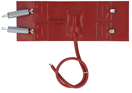 GRCFUMO 50 W Silikon-Heizkissen, Ölwannenheizung, universelle Motorheizung, Motoröl-Silikon-Heizkissen, flammhemmend, tolle Isolierung für Automobilbedarf (DC12V)