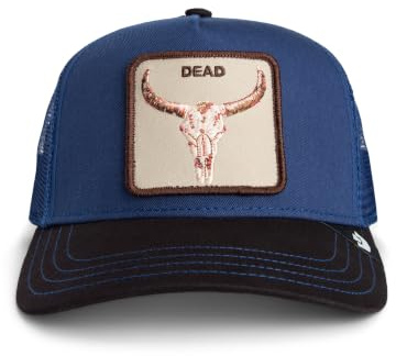 Goorin Bros. Trucker Cap Two Tone Skull Galactic Cola Dark Blue Brown, Size: One Size
