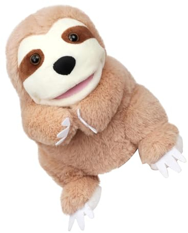 Handpuppen, interaktives Plüschtier, weich und kuschelig, mit Handy, Tierspielzeug für Kinder, für Kinder, Mädchen, Familie, Freunde, Theater, Weihnachten, Geschichten, Lernspiel