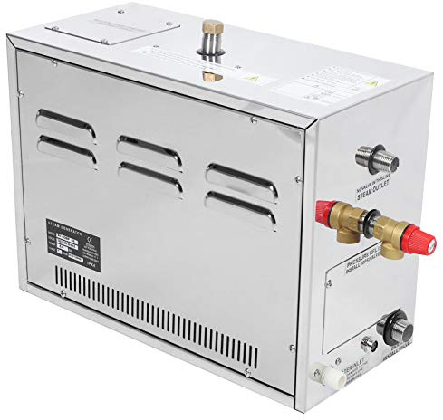 Fdit Generador de 6 KW, Unidad de con Controlador Externo for Sala de | Tanque de Acero Inoxidable 304, Tubo UL, 25-55℃, Táctil, IPX4, Ducha
