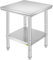 VEVOR Piano di Lavoro da Cucina Commerciale in Acciaio Inox 60 x 60 x 80 cm, Tavolo Cucina per Preparazione di Alimenti Uso Commerciale in Acciaio Inox Capacit? da 150kg, Tavolo di Lavoro in Cucina