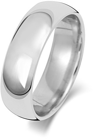 Platin 950 6mm Court Form Herren/Damen - Trauring/Ehering/Hochzeitsring WJS18874PT950