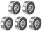 sourcing map 629-2RS Rillenkugellager 9 x 26 x 8 mm doppelt versiegelte ABEC-3-Kugellager, 5 Stück