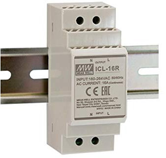 WITTKOWARE ICL-16R Einschaltstrombegrenzer für Hutschiene, 16 A, Hutschienen-Einschaltstrombegrenzer, Schutzschalter, Strombegrenzer
